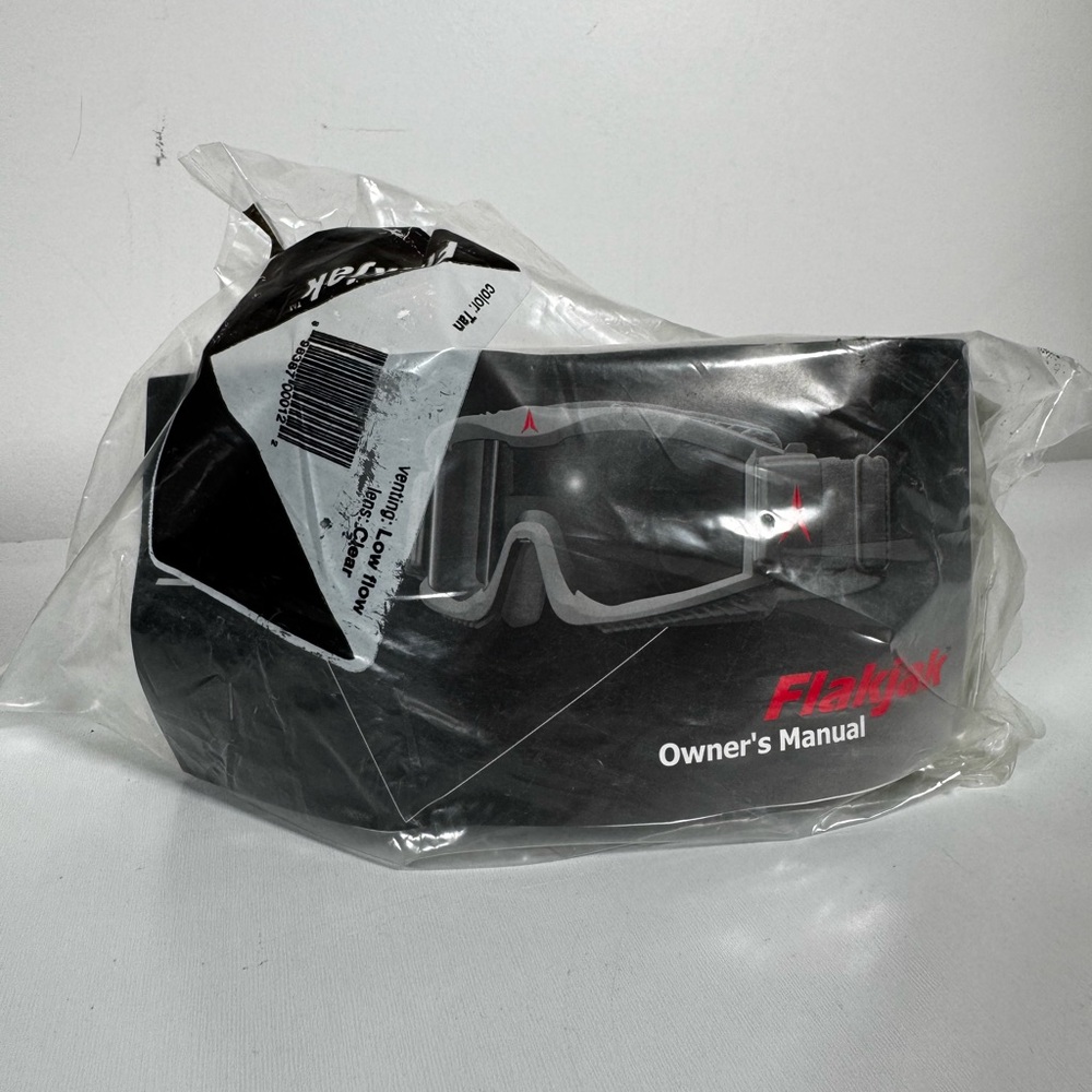US Army Flakjak Desert Goggles w/case, NIP, (3189)